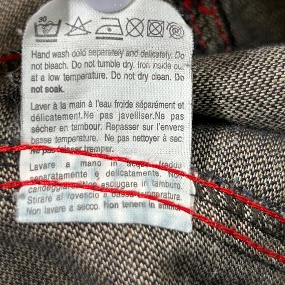 OHDD Save The Queen Blue Denim Jacket Dress Graphic Print Size 30 M - Picture 11 of 16